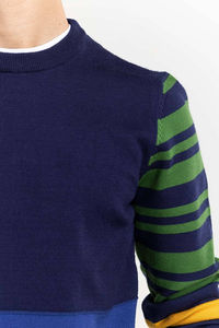 Pull de printemps et d'automne Pulls à manches longues de couleur unie pour hommes Pull à la mode à col rond - Product Image 6