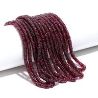 Perles de pierres précieuses en forme de pneu Heishi lisse grenat rouge pour la fabrication de bijoux 6mm grenat pierre naturelle perles en vrac en gros 16 "pouces