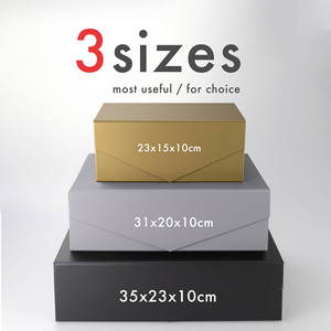 Foldable <b>Space</b> Saving Luxury <b>Gift</b> Box with Matt Lamination Embossing Sponge Lining for Low Shipping Cost - Product Image 2