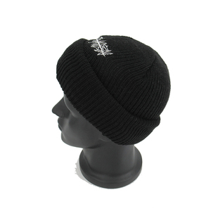 Balaclava en tricot avec logo brodé personnalisé, masque de ski avec 3 trous en acrylique, respirant, imperméable, couvre-visage d'hiver, unisexe, noir - Product Image 5