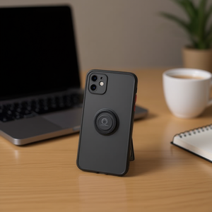 เคสโทรศัพท์ DAM TPU แบบเรียบ ดีไซน์ป้องกันการกระแทก พร้อมวงแหวนแม่เหล็กและที่จับโทรศัพท์ สำหรับ 14 Max - Product Image 3