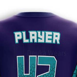 Camiseta de baloncesto con cuello redondo, personalizada con logo sublimado, bajo MOQ, 100% poliéster, para unisex. - Product Image 5