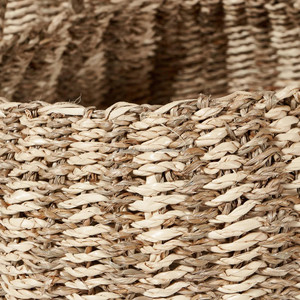Panier en jonc de mer tissé, panier de rangement en jonc de mer tissé au meilleur prix - Product Image 4