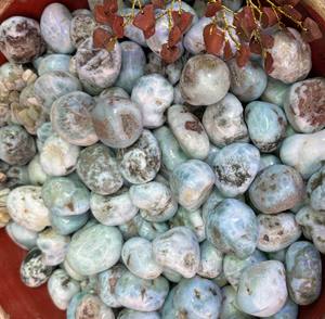 ทำด้วยมือหินอเมซอนไนต์แบบหลวมธรรมชาติ20TO25MM แบบเกลือกกลิ้งสำหรับชุดเครื่องประดับสำหรับขายส่งราคาสำหรับผู้หญิง - Product Image 3