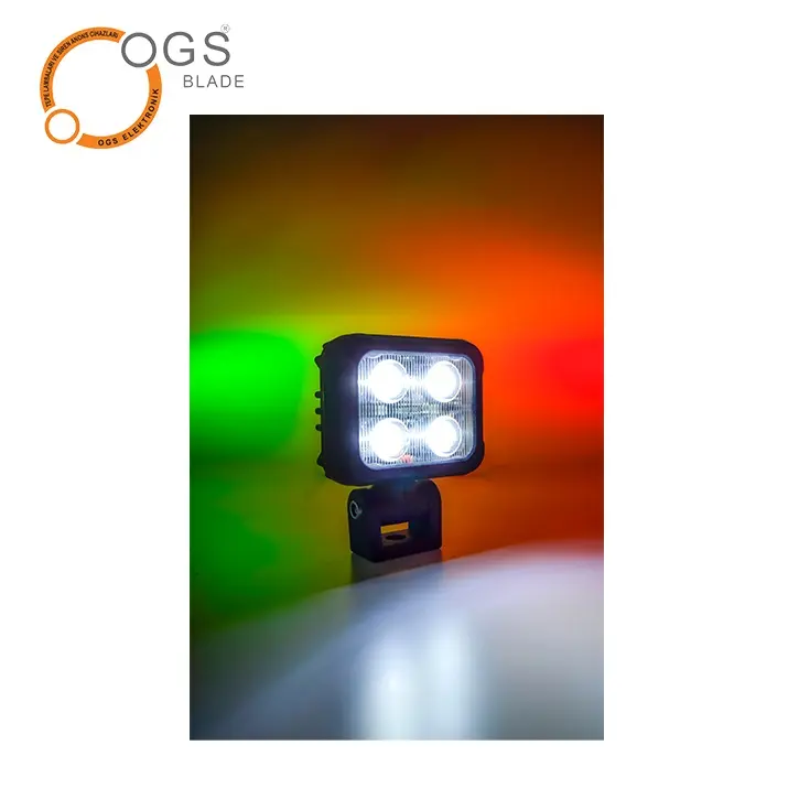 OGS Electronic Led Lightbar for Offroad Emergency Vehicles Fire Truck Light Bar 3W Leds Grille Strobe Light