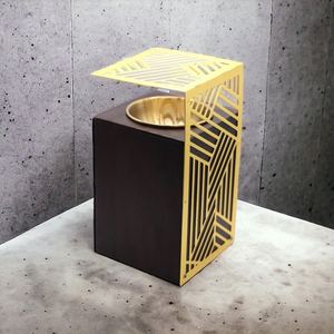 Quemador de Incienso Bakhoor de Madera y Metal de Lujo con Patrón de Corte Láser, Diseño Árabe, Decoración para el Hogar, Regalo para Uso en el Medio Oriente - Product Image 2