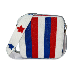 Bolso de Mano Bordado con Cuentas Rojas y Doradas, Bolso de Mano con Cuentas, Diseño Intrincado, Motivo Floral Artesanal, Cosido a Mano con Cuentas Pequeñas - Product Image 3