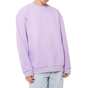 Sweat-shirt décontracté pour homme, design personnalisé 2026, fabriqué en OEM, col rond, manches longues, en coton uni, sweat-shirt 2026 - Product Image 2