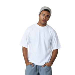 เสื้อยืดโอเวอร์ไซส์แขนสั้นผ้าคอตตอน 100% หนัก 300 GSM แบบถักสองชั้น สไตล์สตรีทแวร์ รุ่นพื้นฐานจากผู้ผลิต OEM - Product Image 1