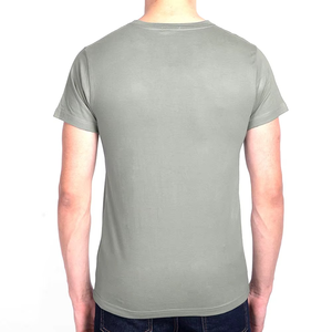 Camiseta de Manga Corta para Hombre, Cuello Redondo, Color Gris, con Estampado de Panda, Tejido Jersey Informal, 100% Algodón, Corte Regular, Logotipo Frontal - Product Image 5
