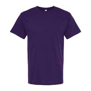 Camiseta ultrapesada para adultos para hombre, tela de lona de algodón 100%, textura suave, diseño en blanco, patrón sólido informal, modelo 5510 - Product Image 1