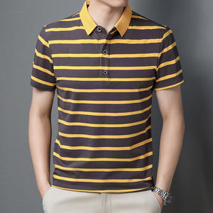 Camisa de Hombre de Algodón Antiarrugas con Diseño Personalizado, Logotipo Bordado, Estampado, Bolsillo, Moda a Rayas, Tendencia Casual, Solapa Corta - Product Image 5