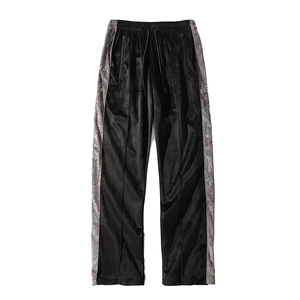 Pantalon de survêtement en velours noir pour homme, grande taille, mode OEM Hip Hop, pantalon et pantalon confortable - Product Image 3