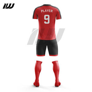 Tenues de football personnalisées à prix avantageux, ensembles de sport imprimés, séchage rapide, légers, manches courtes, uniforme de football - Product Image 2