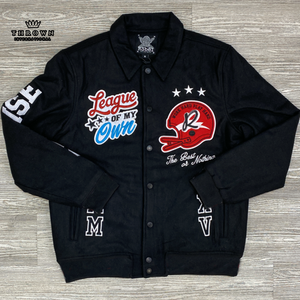 Nouvelle Veste Bomber Universitaire Premium en Chenille avec Broderie et Patchs, Style Letterman, Grande Taille pour Hommes, Veste de Baseball Collégiale, Service ODM - Product Image 5