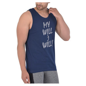 Débardeur décontracté sans manches pour hommes, chemise de gymnastique d'été, polyester, mélange de coton, entraînement, vêtements de fitness et de musculation - Product Image 4