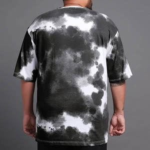 Oversized Men's T-Shirt Custom Logo Pure Color 100% Cotton Casual <b>Blank</b> Plus Size Best OEM Clothing Made In Pakistan - Product Image 3