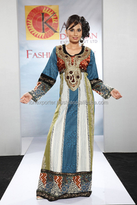 Pakistani Traditional Round Neck <b>Kaftan</b> Best for Summer Wear - Product Image 2