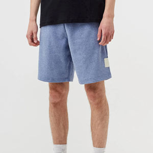 2025 Heavyweight <b>Men's</b> <b>Shorts</b> Acid Wash Retro Blank Custom Logo 100% Cotton Spray Dyed French Terry Streetwear <b>Shorts</b> for <b>Men</b> - Product Image 3