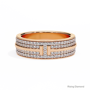 2,6 CTW Round Cut Lab Grown Diamond Full Eternity Set Alianza de boda y anillos de regalo de aniversario en oro blanco Producto CVD - Product Image 4