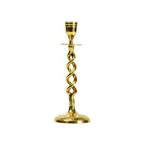 Vente chaude Laiton Paire De Bougeoir Avec Base Carrée De Luxe Table Décorer Bougeoir Pour Le Prix De Gros Fabriqué En Inde - Product Image 6