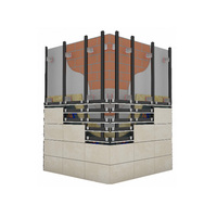 Système de façade ventilée de qualité supérieure Design moderne Fixation invisible des carreaux de porcelaine pour le revêtement extérieur directement de Turquie