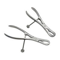 Virelza Surgicals FD-6066 Pince de réduction à phalanges dentées en acier inoxydable pour maintien osseux, chirurgie orthopédique vétérinaire