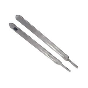 Poignée de Scalpel de chirurgie en acier inoxydable BP poignée porte-lames No 10 pour chirurgie chirurgicale porte-lame longue poignée - Product Image 3