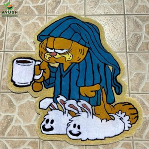 Alfombra de Lana con Temática de Anime, Alfombra de Lana Colorida Hecha a Mano para Habitación Infantil, Dormitorio, Área de Juegos y Mascotas - Product Image 1