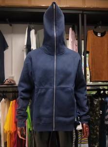 Logo personnalisé Sweat à capuche surdimensionné avec fermeture éclair pour hommes 100% coton lourd en noir-pour l'hiver - Product Image 3