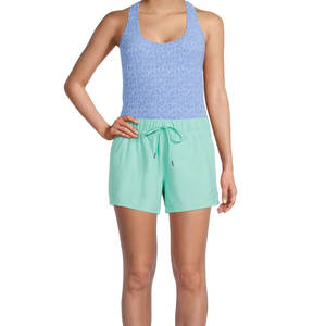 Short de gym pour femme taille haute personnalisé bouton décoration respirant écologique séchage rapide 100% coton Fitness Yoga Sport usine - Product Image 1