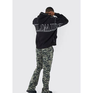 Sweat-shirt à capuche vintage délavé personnalisé pour hommes, sweat-shirt lourd et surdimensionné, vêtements de grande taille des fabricants d'usine - Product Image 2