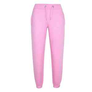 Vente en gros de survêtements 2 pièces roses en polaire personnalisés pour femmes coton anti-technique écologique été OEM logo personnalisé strass - Product Image 3