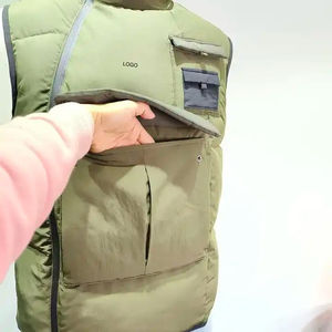 Bubble Puffer sans manches personnalisé meilleure vente hiver chaud à capuche tissu respirant Logo Design - Product Image 2