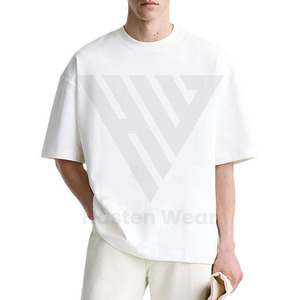 เสื้อยืดคอกลมทรงหลวมของผู้ชายผ้าฝ้าย100% สำหรับโลโก้แบบกำหนดเองเสื้อยืดแห้งเร็วเป็นมิตรกับสิ่งแวดล้อมแบบเป็นมิตรกับสิ่งแวดล้อมกำหนดสีเอง - Product Image 2