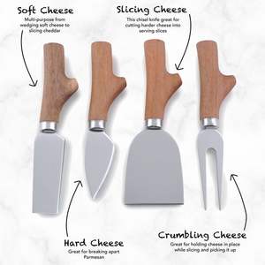 Juego de rebanador de queso de acero inoxidable con mango de mimbre tejido moderno para restaurante y boda herramientas de corte de queso de ratán DE LA India - Product Image 3