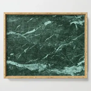 Plateau de service en marbre de forme carrée, nouveaux plateaux de maison et de Table, plateau de service en marbre vert de haute qualité sans poignée - Product Image 3