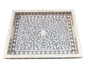 Bandeja de servicio con incrustaciones de hueso de la mejor calidad, Decoración de mesa de comedor para el hogar, Hotel y restaurante - Product Image 6