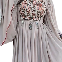 Robe de créateur Kochi pour filles afghanes, en soie et coton, broderie artisanale, perles, tissu en mousseline, tenue traditionnelle culturelle unique