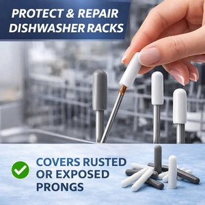 Capuchons de réparation pour crochets de paniers de lave-vaisselle, en caoutchouc et plastique, pour paniers de lave-vaisselle rouillés, ajustement universel, gris - Product Image 5