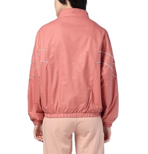 Veste coupe-vent pour femme avec fermeture éclair, couleur personnalisée, avec passepoil et poignets élastiques, vêtement de sport, veste courte en nylon, vente chaude - Product Image 2