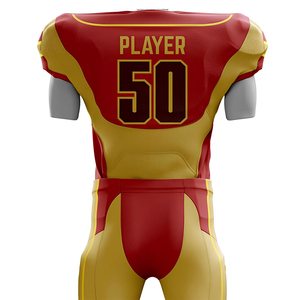 Haute qualité prêt à expédier vêtements de football américain personnalisé Polyester blanc uniforme de football américain taux de gros respirant - Product Image 5