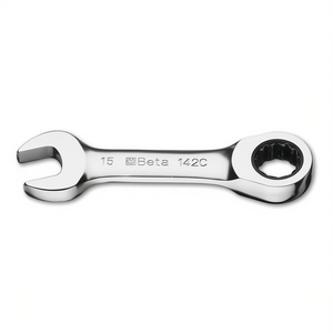 Chiavi Combinate a Cricchetto Cromate con Estremità Aperta e ad Anello - Product Image 2