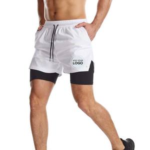 Pantalones cortos de entrenamiento para gimnasio para hombre, pantalones cortos ligeros de baloncesto para correr de secado rápido con bolsillos con cremallera - Product Image 2