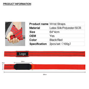 Muñequeras de Soporte para Levantamiento de Pesas, Entrenamiento de Alta Resistencia, Gimnasio, Powerlifting, Correas de Levantamiento de Pesas - Product Image 4