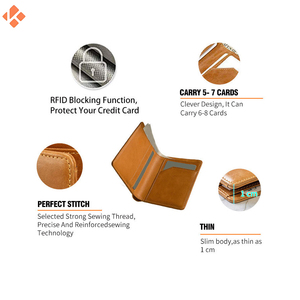 สินค้ายอดนิยม กระเป๋าสตางค์หนังผู้ชาย กระเป๋าสตางค์บัตรเครดิตแท้ กระเป๋าสตางค์หนังแท้พร้อมขนาดและโลโก้ที่กําหนดเอง - Product Image 4