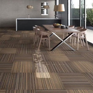 Factory Hot Sale Dicker Stapel Kommerziell 50x50CM 25x100 CM Nylon Square Feuerfeste Teppich fliesen PVC-Träger für Office Floor Hotel - Product Image 3