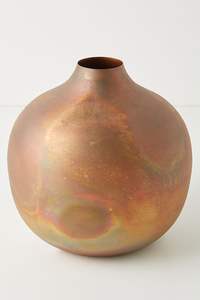 Florero de hierro artesanal artístico con acabado único para el estilo contemporáneo del hogar y la decoración de la pieza central floral - Product Image 6