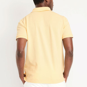 เสื้อโปโลผ้าฝ้ายแขนสั้นคอปกสองชั้นเสื้อยืดลายทางสำหรับผู้ชายเสื้อโปโลผ้าฝ้าย100% - Product Image 6