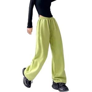 Pantalones informales cómodos de algodón para mujer, pantalones de pierna ancha de cintura alta personalizados a la moda para mujer, pantalones informales para mujer - Product Image 4